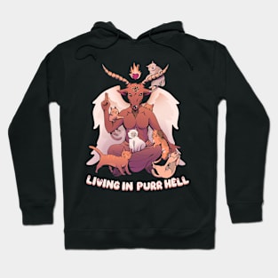 Living in Purr Hell Hoodie